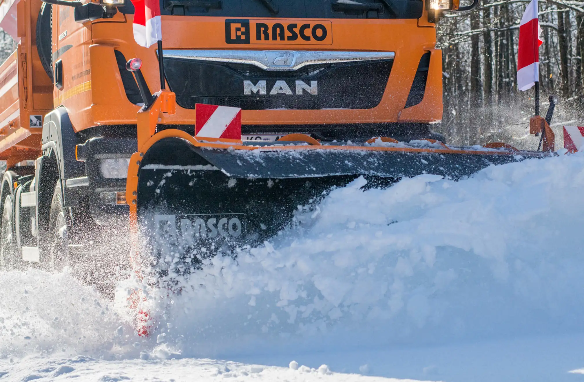 Schneepflug für den Winterdienst - Rasco MSP